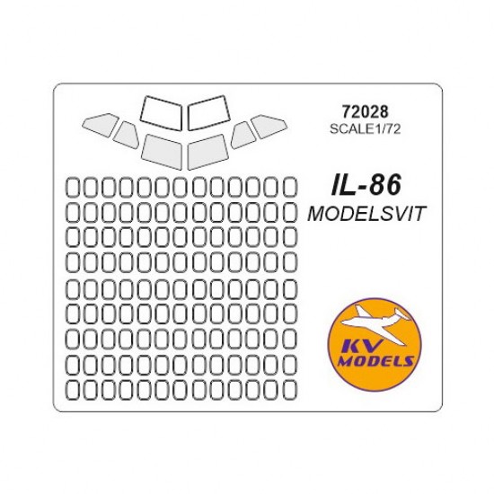 1/72 IL-86 Masking for Modelsvit kits