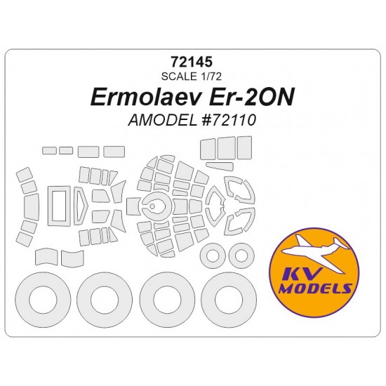 1/72 Ermolaev Er-2On Masking for Amodel #72110