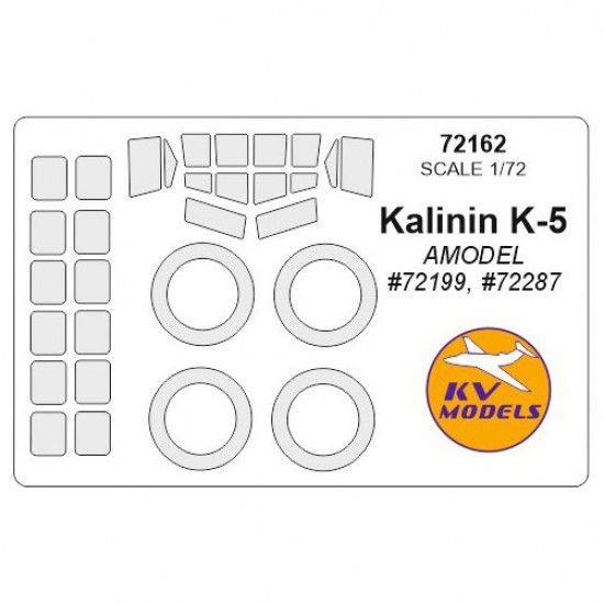 1/72 Kalinin K-5 Masking w/Wheels Masks for Amodel #72199, #72287