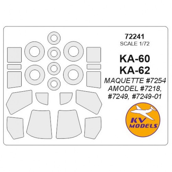 1/72 Ka-60/Ka-62 Masking for Amodel/Maquette kits