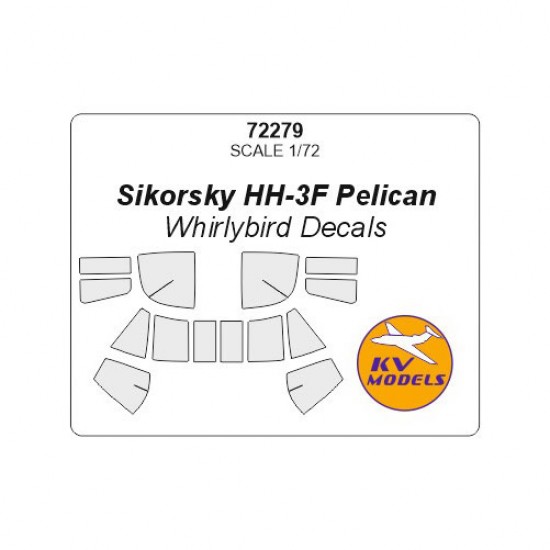 1/72 Sikorsky HH-3F Pelican Masking for Whirlybird Decals