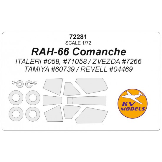 1/72 RAH-66 Comanche Masking for Italeri/Revell kits