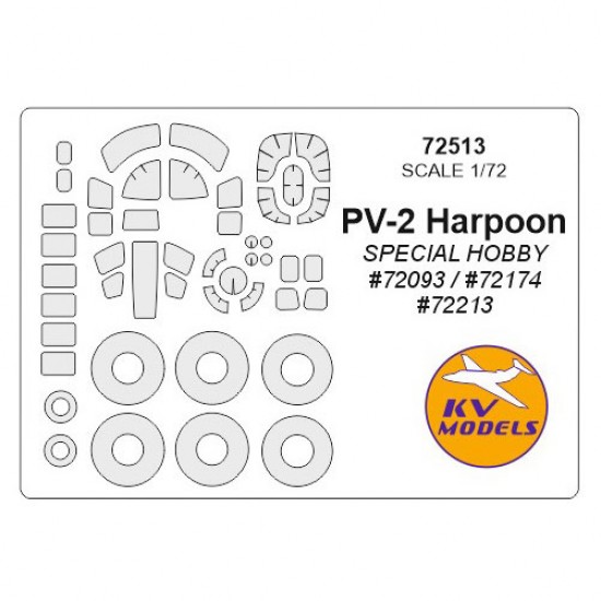 1/72 PV-2 HARPOON Masking for Special Hobby kits