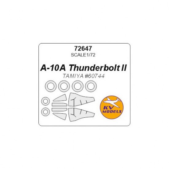 1/72 A-10A Thunderbolt II Masking for Tamiya #60744