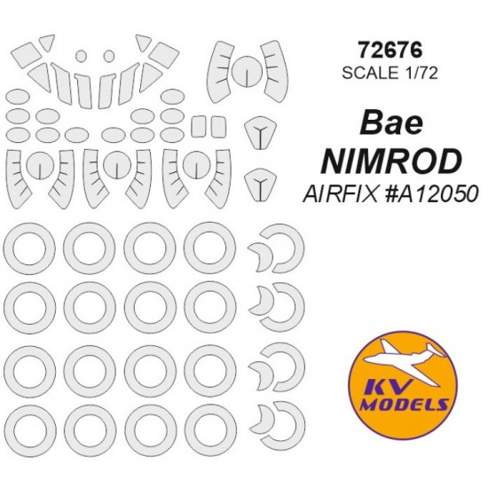 1/72 Bae Nimrod Paint Masking for Airfix #12050