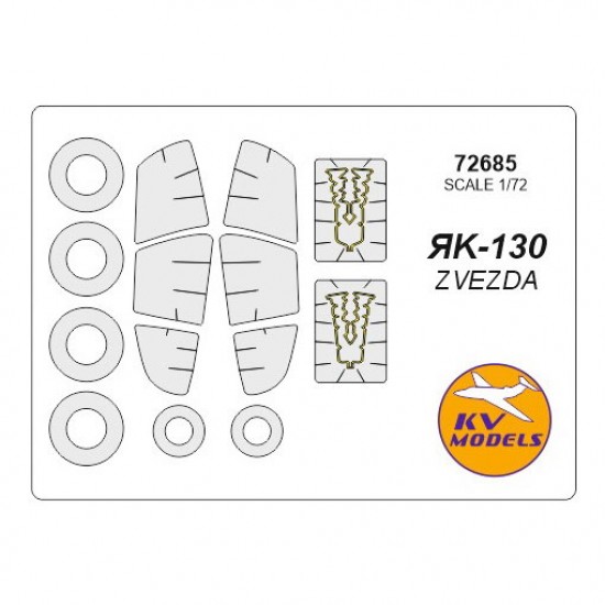 1/72 Yak-130 Masking for Zvezda kits