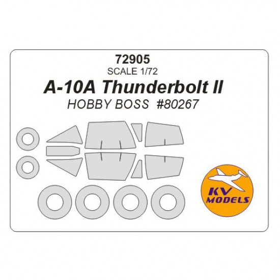 1/72 A-10A Thunderbolt II Masking for HobbyBoss #80267