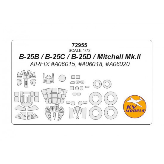 1/72 B-25B/B-25C/B-25D/Mitchell Mk.II for Airfix #A06015, #A06018, #A06020