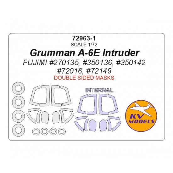 1/72 Grumman A-6E Intruder Masking for Fujimi #270135, #350136, #350142, #72016, #72149