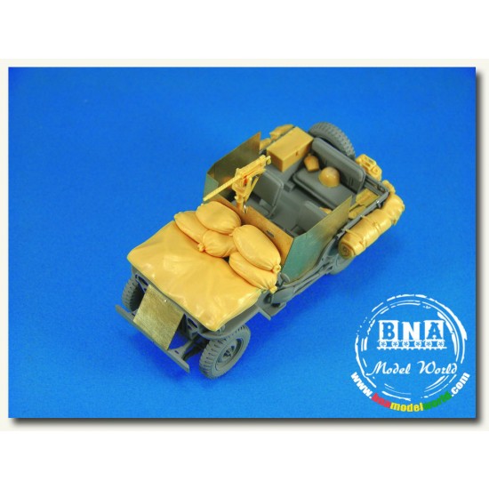 1/35 US Army Willys MB Jeep Applique Armour Set