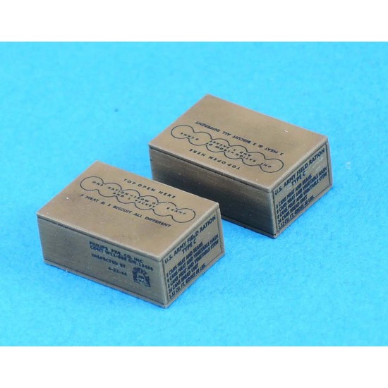 1/35 WWII US Ration C Wooden Box Set (Early Version) (8pcs)