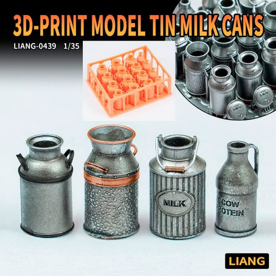 1/35 Tin Milk Can x16
