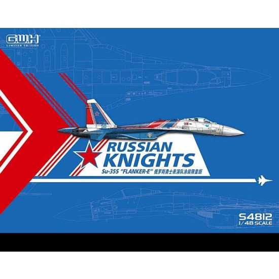 1/48 Sukhoi Su-35S Flanker E "Russian Knights" w/Special Masking & Decal