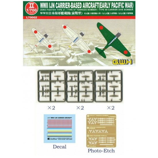 1/700 WWII IJN Carrier-Based Aeroplanes, Early Pacific War