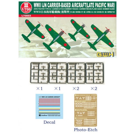 1/700 WWII IJN Carrier-Based Aeroplanes, Late Pacific War
