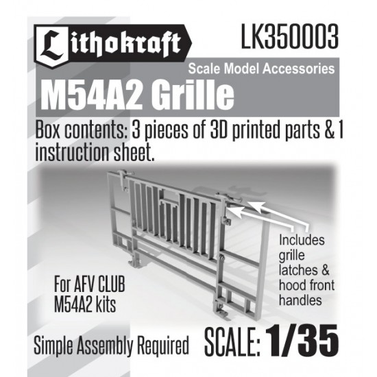 1/35 M54A2 Grille for AFV Club kits