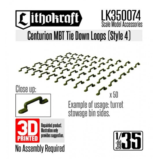 1/35 Centurion MBT Tie Down Loops (Style 4)