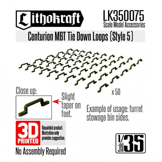 1/35 Centurion MBT Tie Down Loops (Style 5)