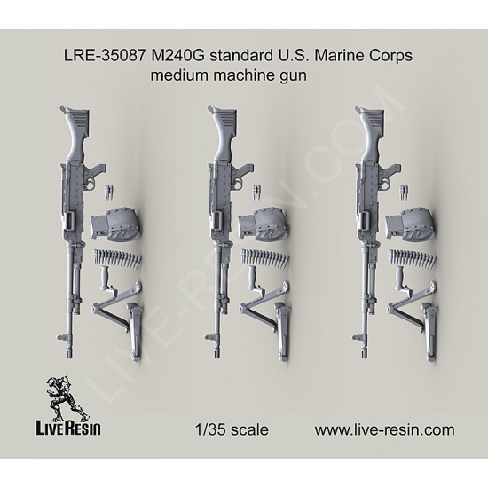 1/35 M240G Standard US Marine Corps Medium Machine Gun - Resin Parts