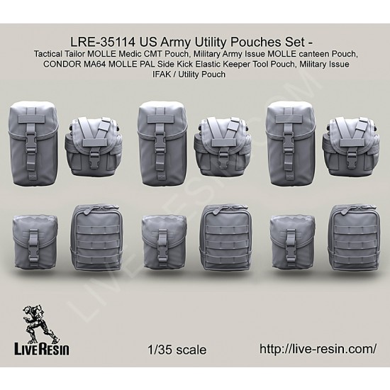 1/35 US Army Utility Pouches Set (4 Types)