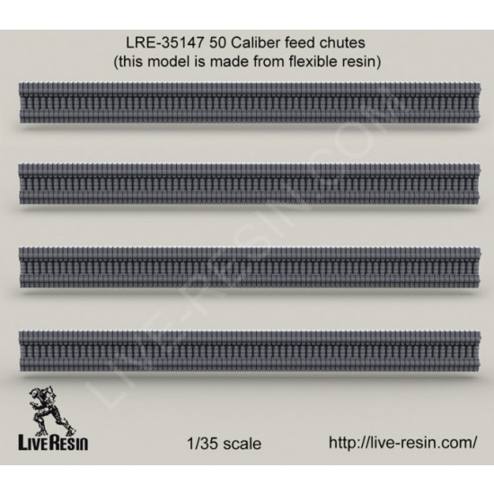 1/35 50 Caliber Feed Chutes (made by flexible resin)