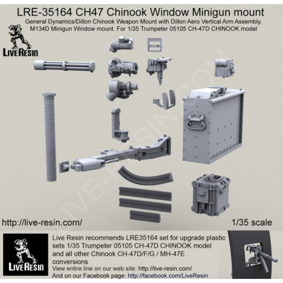 1/35 CH47 Chinook Window M134D Minigun Mount