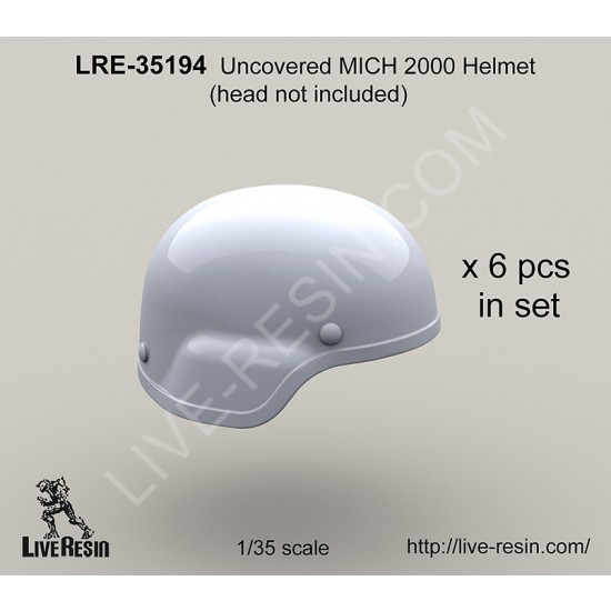 1/35 Uncovered MICH 2000 Helmet Set without Head (6 sets)