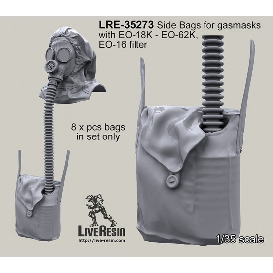 1/35 Empty Side Bags for Gas Mask for EO-18K - EO-62K and EO-16 Filter