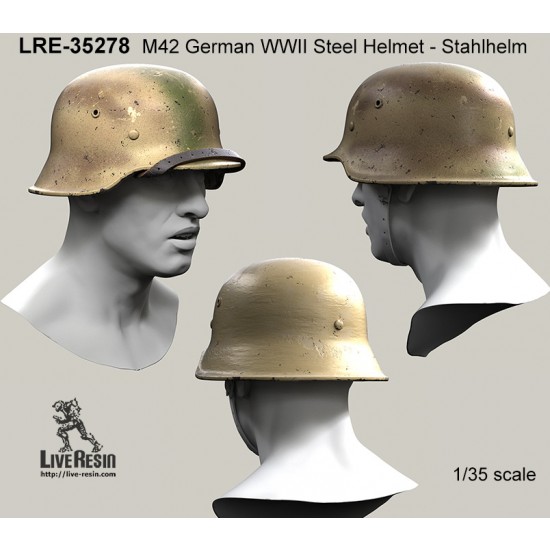 1/35 WWII German Steel Helmet M42 Set - Stahlhelm