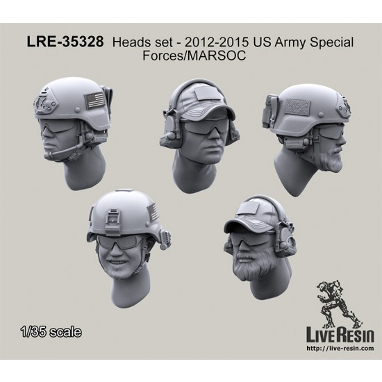 1/35 Heads Set - 2013 US Army Special Forces/MARSOC