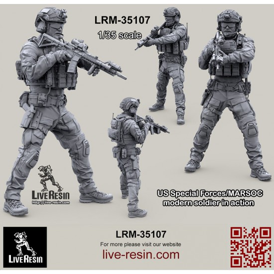 1/35 Modern US Special Forces/MARSOC Soldier in Action Figure #6