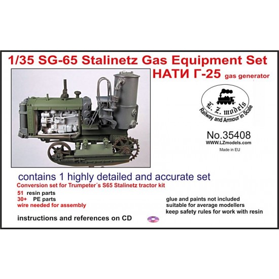 1/35 Russian SG-65 Stalinetz Gas Equipment Set for Trumpeter kit