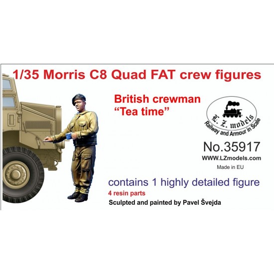 1/35 British Morris C8 Quad FAT Crewman - Tea Time (1 figure)