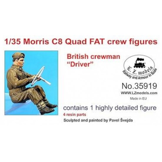 1/35 British Morris C8 Quad FAT Crewman - Driver (1 figure)