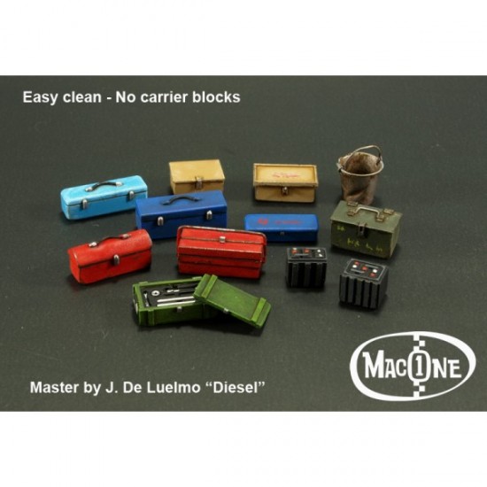 1/35 Boxes Set B - Tool Boxes & Batteries (12pcs)