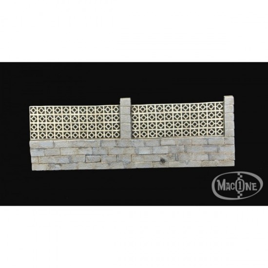 1/35 Wall with Cinder Blocks Type "A" (2 lots, each size: 84x53mm)