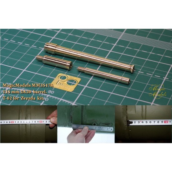 1/35 T-62 115mm 2A20 Gun Barrel for Zvezda kits