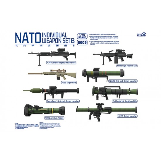 1/35 NATO Individual Weapon Set B