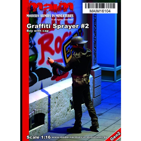 1/16 Graffiti Painter #2 (Boy with cap)