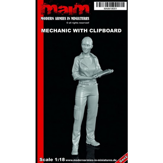 1/24 Mechanic with Clipboard