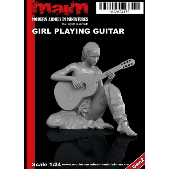 1/24 Girl Playing Guitar