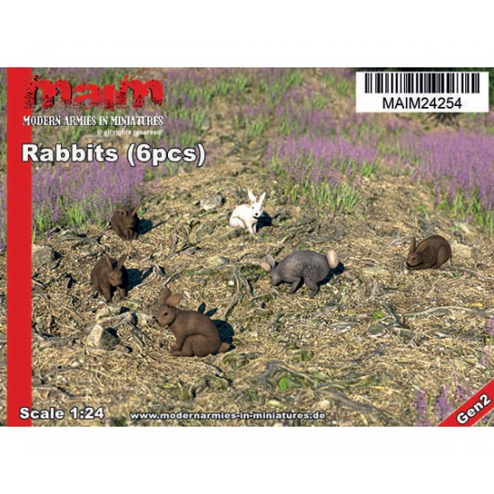 1/24 Rabbits (6pcs)