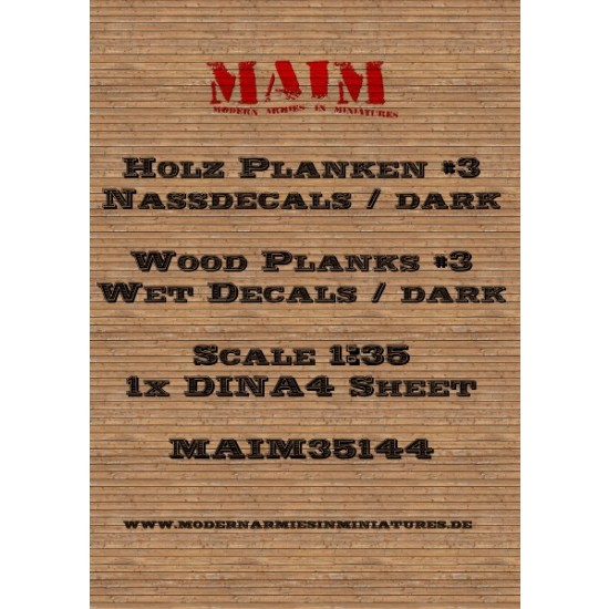 1/35 Wood Planks Decals No.3 - Dark