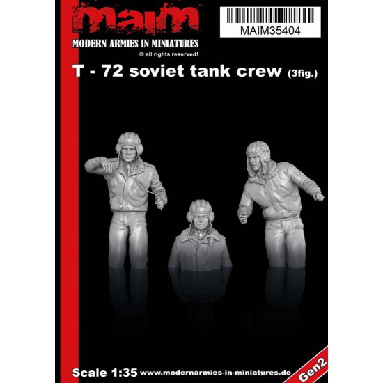 1/35 T-72 Soviet Tank Crew #1 (Leaning Commander)
