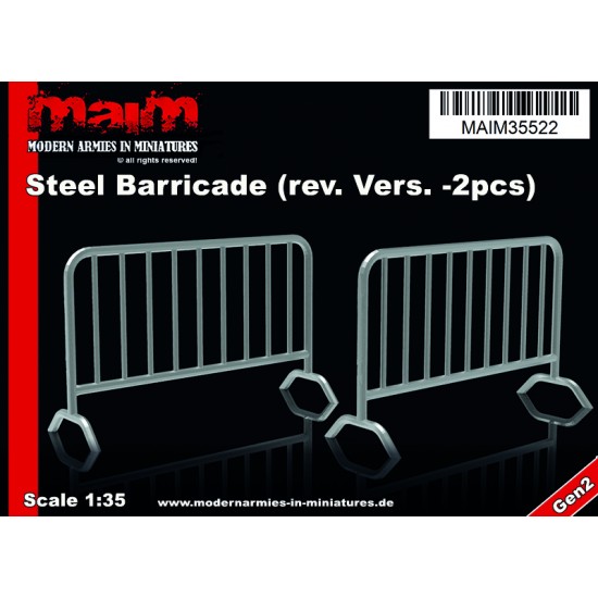 1/35 Steel Barricade (2pcs)