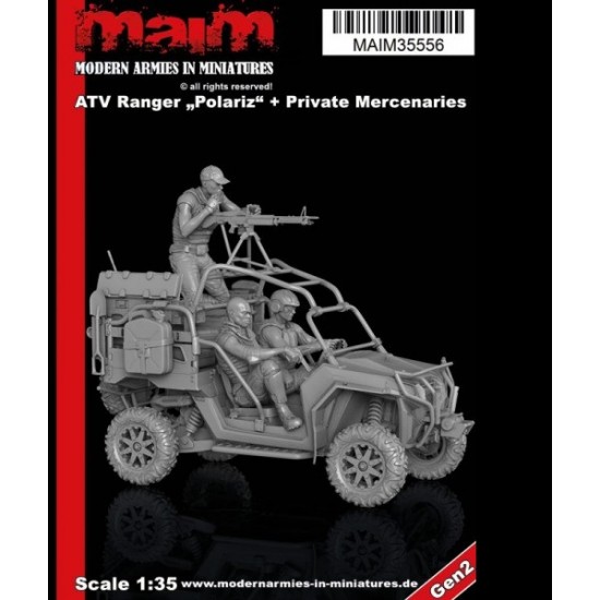 1/35 ATV Ranger (Polariz) Military Version & Private Mercenary (1 vehicle & 3 figures)
