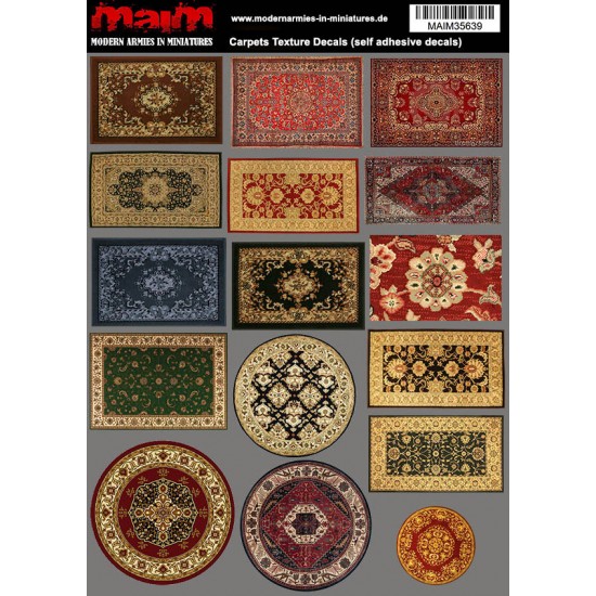 1/35 Carpets - Texture Decals (self adhesive, 24cm x 17cm)