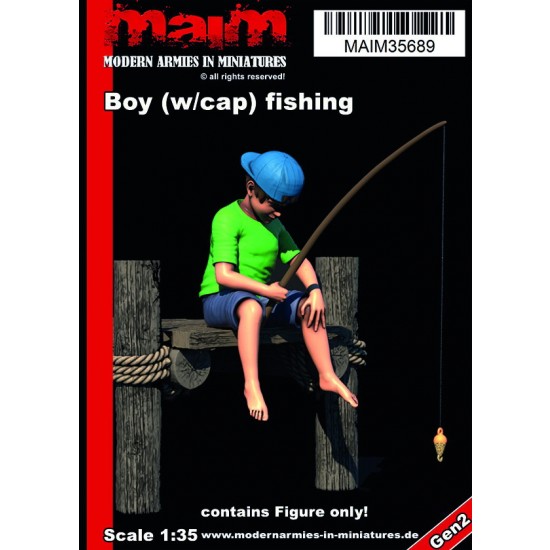 1/35 Boy w/Cap Fishing