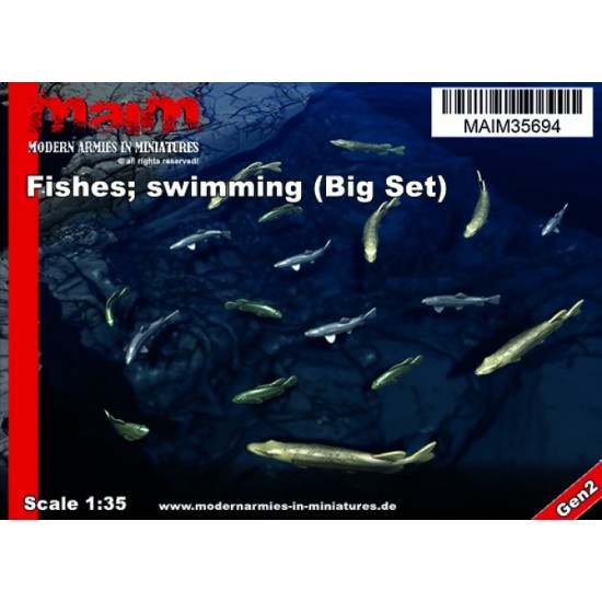 1/35 Swimming Fishes Big Set (18pcs)