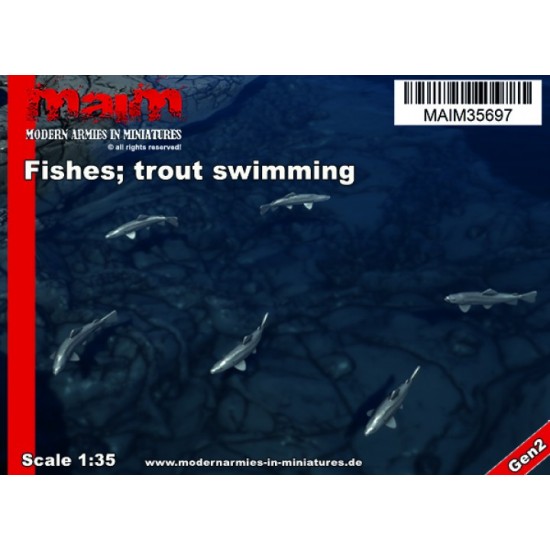 1/35 Swimming Fishes (6x trout)